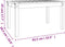 vidaXL Tuintafel 82,5x50,5x45 cm massief grenenhout