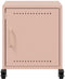vidaXL - Nachtkastjes - 2 - st - 36x39x43,5 - cm - staal - roze