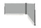 Hortensus Dubbel Aluminium Windscherm 6 m x 1,8 m – Grijs