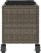 vidaXL - Plantenbak - met - wielen - 3 - potten - 107x32x38 - cm - poly - rattan - grijs