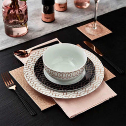 Tower Retro Serviesset - 12-delig Bottega - Rose Gold