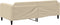 vidaXL - Slaapbank - 90x200 - cm - stof - crèmekleurig