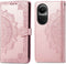 iMoshion Hoesje Geschikt voor Oppo Reno 10 Pro / Reno 10 Hoesje Met Pasjeshouder - iMoshion Mandala Bookcase - Rosé Goud
