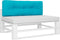 vidaXL - Palletkussen - 120x40x12 - cm - stof - turquoise