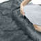 STAUS&BACH PowerNap - Elektrische deken 3XL - Dubbelzijdig Fleece Sherpa - Antraciet grijs 180x160 cm