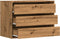 vidaXL - Ladekast - 80x41x58 - cm - bewerkt - hout - artisanaal - eikenkleurig