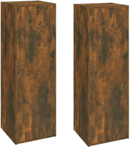vidaXL - Tv-meubelen - 2 - st - 30,5x30x90 - cm - bewerkt - hout - gerookt - eikenkleur