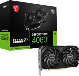 MSI GeForce RTX 4060 Ti - Grafische Kaart - 8GB GDDR6 - Zwart