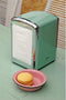 CABANAZ - tissuedispenser, metaal / chroom, TISSUE DISPENSER, groen