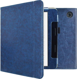 imoshion E-reader Hoesje - Geschikt voor Tolino Epos 3 - Vegan Leather Bookcase - Donkerblauw