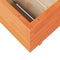vidaXL - Plantenbak - 70x70x49,5 - cm - massief - grenenhout - wasbruin