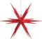 vidaXL - Kerstlamp - met - LED - inklapbaar - 43 - cm - rood