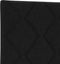 vidaXL - Hoofdbord - met - Diamant - Blokken - in - Zwart - - - 100 - cm - - - Stof
