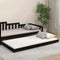 vidaXL - Bedframe - massief - grenenhout - zwart - 80x200 - cm