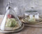 Glazen Taart Stolp - Mangohout & Gerecycled Glas