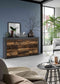 Furnilux Jam - Dressoir - Tijdloos ontwerp - Bruin - 35x80x125cm