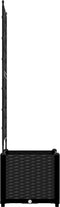 vidaXL - Tuinbak - met - Trellis - Zwart - 40x40x143 - cm