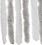 vidaXL - Vliegengordijn - 56x200 - cm - chenille - lichtgrijs - en - wit