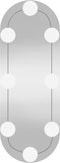 vidaXL - Wandspiegel - met - LED's - ovaal - 15x40 - cm - glas
