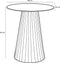 Mica Decorations Pellis Bijzettafel - H46 x Ø40 cm - Metaal - Lichtroze