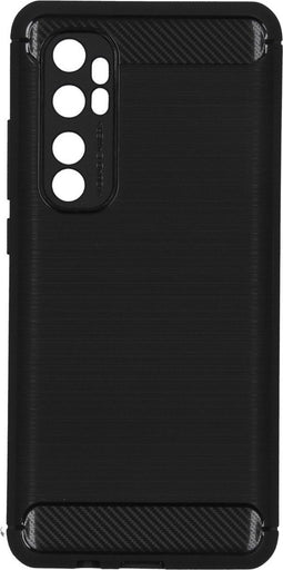 Hoesje Siliconen Geschikt voor Xiaomi Mi Note 10 Lite - Brushed Backcover - Zwart