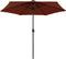 vidaXL - Parasol - met - LED-verlichting - en - aluminium - paal - 270 - cm - terracotta