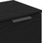 vidaXL - Zwarte - Eikenhouten - Dressoir - 60x30x70 - cm - Bewerkt - Hout