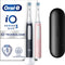 Oral-B iO 3 - Elektrische tandenborstel - 3 standen - Duo pack Zwart/Roze