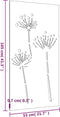 vidaXL - Wanddecoratie - tuin - bloemenontwerp - 105x55 - cm - cortenstaal
