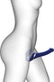 Strap-On-Me - Vibrerende Strapless Strap-on Voorbinddildo Met Luchtdruk Stimulatie - Paars