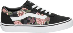Vans WM Ward - Lage Sneakers - Sidestripe logo - (Flowers & Checks) Black - Maat 39