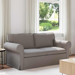 Bank 140cm Taupe Metaal