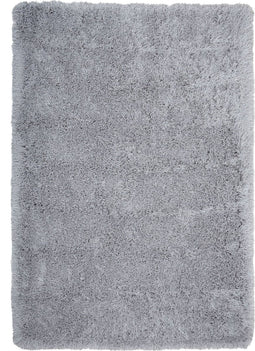CIDE - Shaggy vloerkleed - Grijs - 160 x 230 cm - Polyester