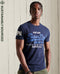 Superdry VL TEE - Heren T-shirt Slimfit - Biologisch katoen - Dark Blue
