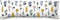Kussensloop Decolores Arona B Multicolour 80x80cm