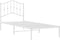 vidaXL - Bedframe - met - hoofdbord - metaal - wit - 90x190 - cm