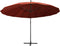 vidaXL - Zweefparasol - met - aluminium - paal - 3 - m - terracotta