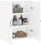 vidaXL - Wandkast - 69,5x34x90 - cm - bewerkt - hout - hoogglans - wit