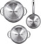 Smile MGK-20 - RVS 7-delige pannenset - Glazen deksels (7 stuks)