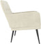 VDXL Fauteuil 62x79x79 cm fluweel crèmekleurig