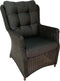 Cooltown armstoel black Wicker HM18 black - stof 239 extra bij te bestellen