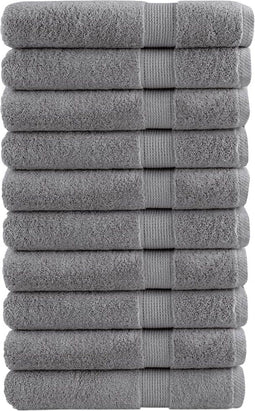 vidaXL - Handdoeken - SOLUND - 10 - st - 600 - g/m² - 100x200 - cm - grijs