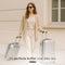 Slazenger Kofferset 2 Delig - Handbagage Trolley en Ruimbagage Koffer (S + M/L) - Hardcase met 360° Wielen en Cijferslot - Zilver