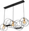 Lucide CIRCLE - Hanglamp - 3xE27 - Hoogte verstelbaar - Zwart