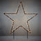 Luca Lighting - Tuinsteker Ster met 350 Warm Witte LED - Zwart