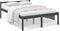 vidaXL - Seniorenbed - massief - grenenhout - grijs - 135x190 - cm