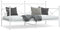 vidaXL - Slaapbank - zonder - matras - 100x190 - cm - staal - wit