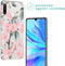 iMoshion Hoesje Geschikt voor Huawei P30 Lite Hoesje Siliconen - iMoshion Design hoesje - Roze / Transparant / Cherry Blossom
