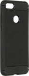 Hoesje Siliconen Geschikt voor Motorola Moto E6 Play - Brushed Backcover - Zwart