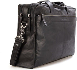 Leren Laptoptas - Colorado - Zwart